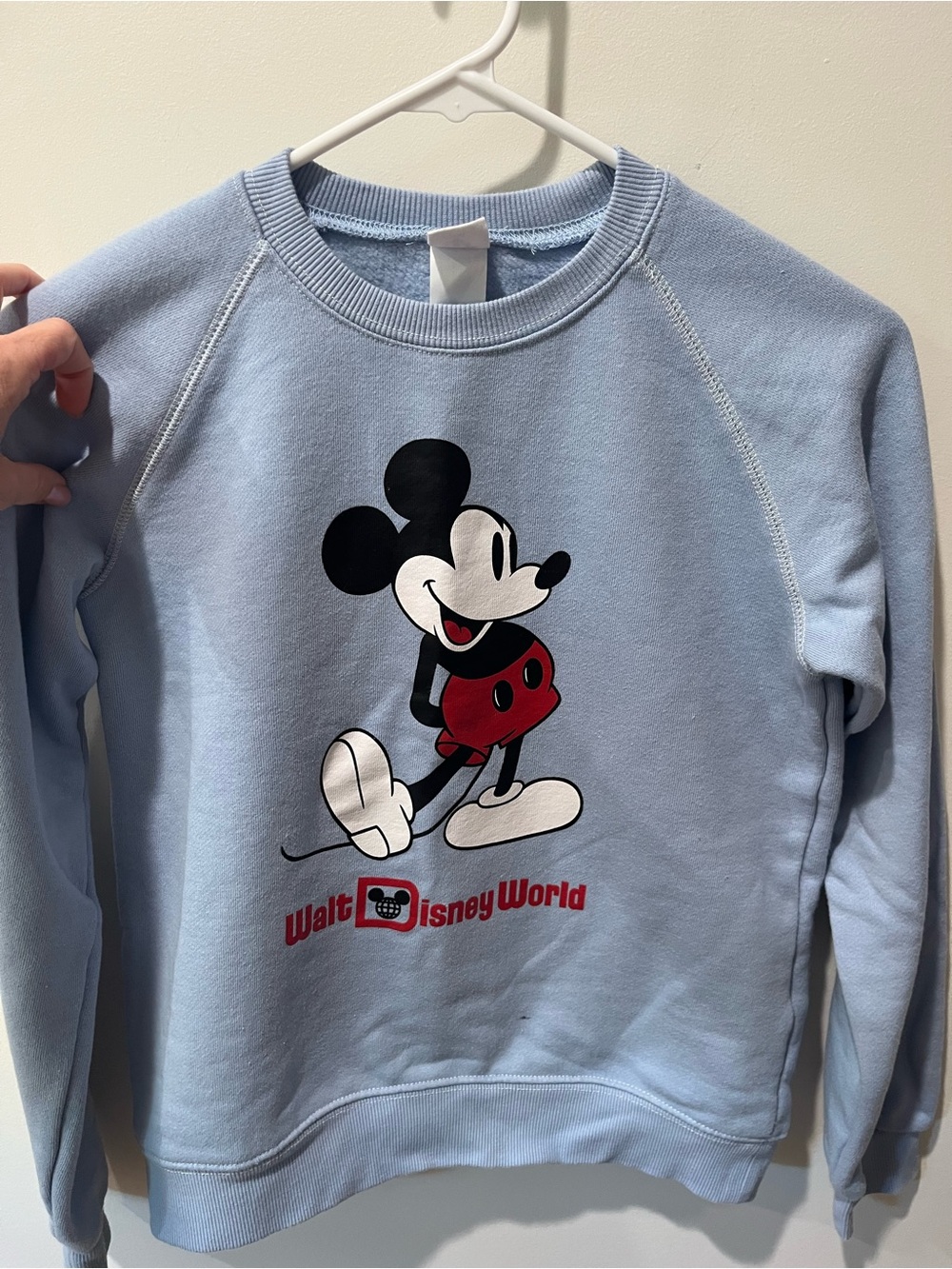 Disney Light Blue Mickey Mouse Sweatshirt